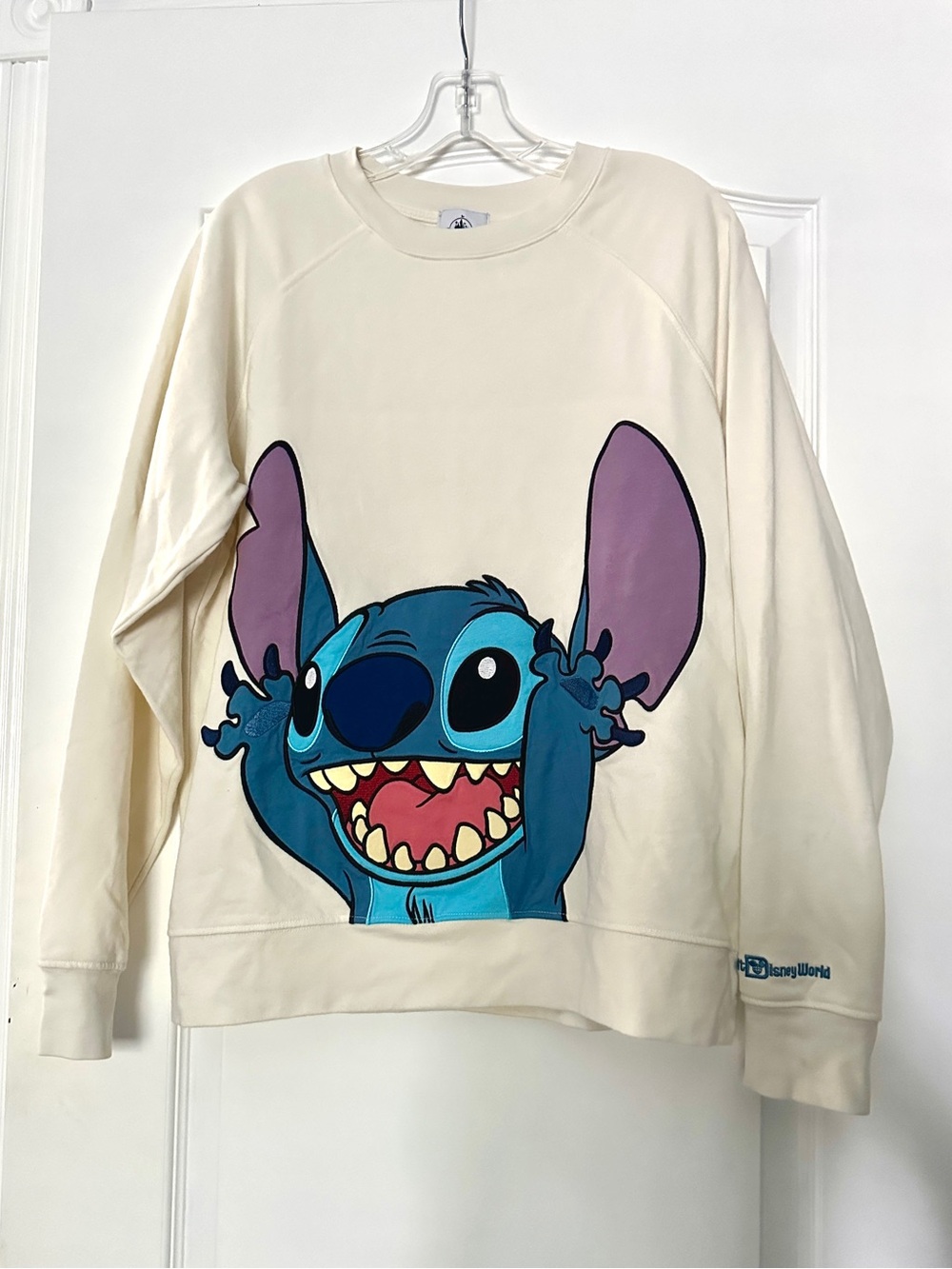 Disney Stitch crewneck sweatshirt with blue Stitch graphic - size L